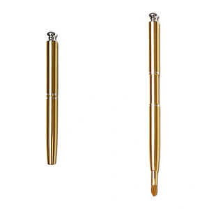 Professional custom logo makeup brush retractable mini lip brush for makeup