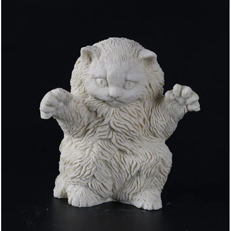 Cute Cat SOAP molds Handmade Candle making mold silica for Aroma Stone Decorations