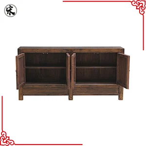 chinese antique rustic & distressed lacquered storage furniture