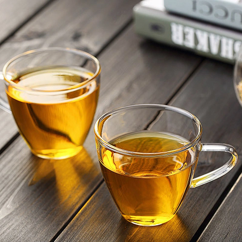 150ml Small Tea Cup Handmade Heat resistant Glass Cup High Borosilicate Eco-friendly Water Cup