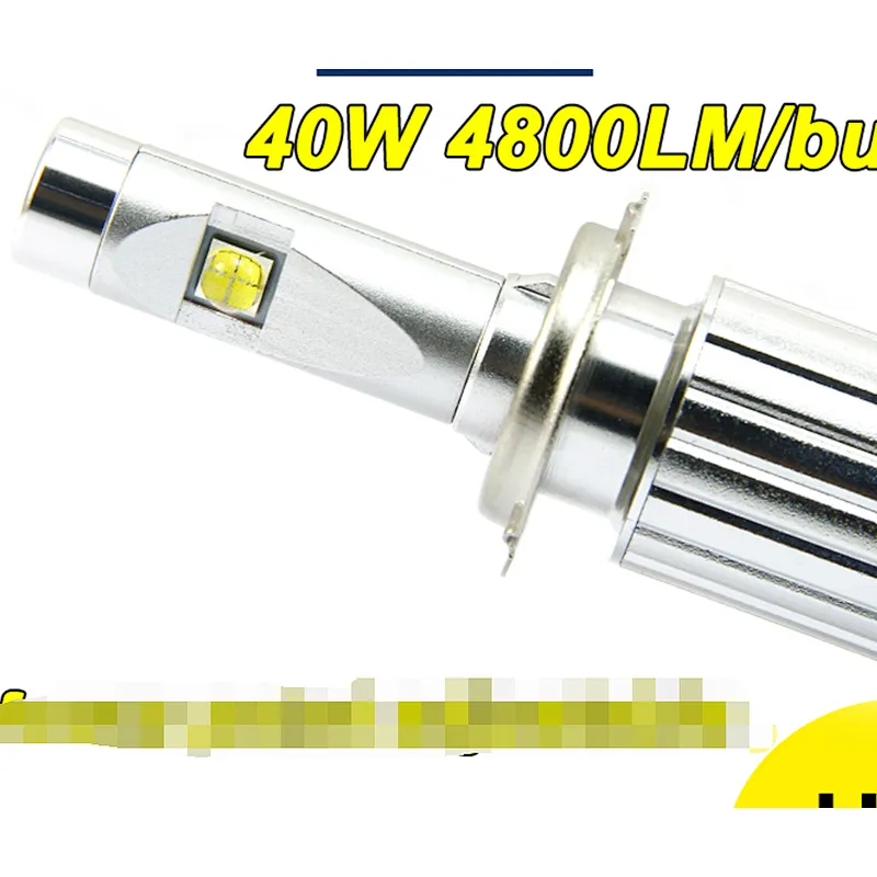 2017 top led chips wholesales crees xhp70 L5 H7 LED auto headlight 40W 4800LM 6V-48V DC h4 h11 9005 9012 conversation kits