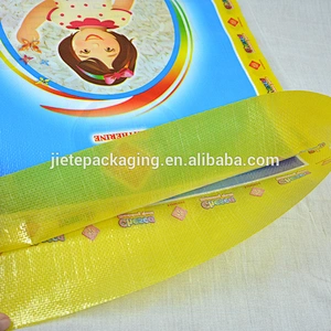 Blue PP woven bag, 25kg 50kg pp woven flour rice bag packing cotton bag