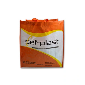 Wholesale plastic laminated pp woven bag with tote