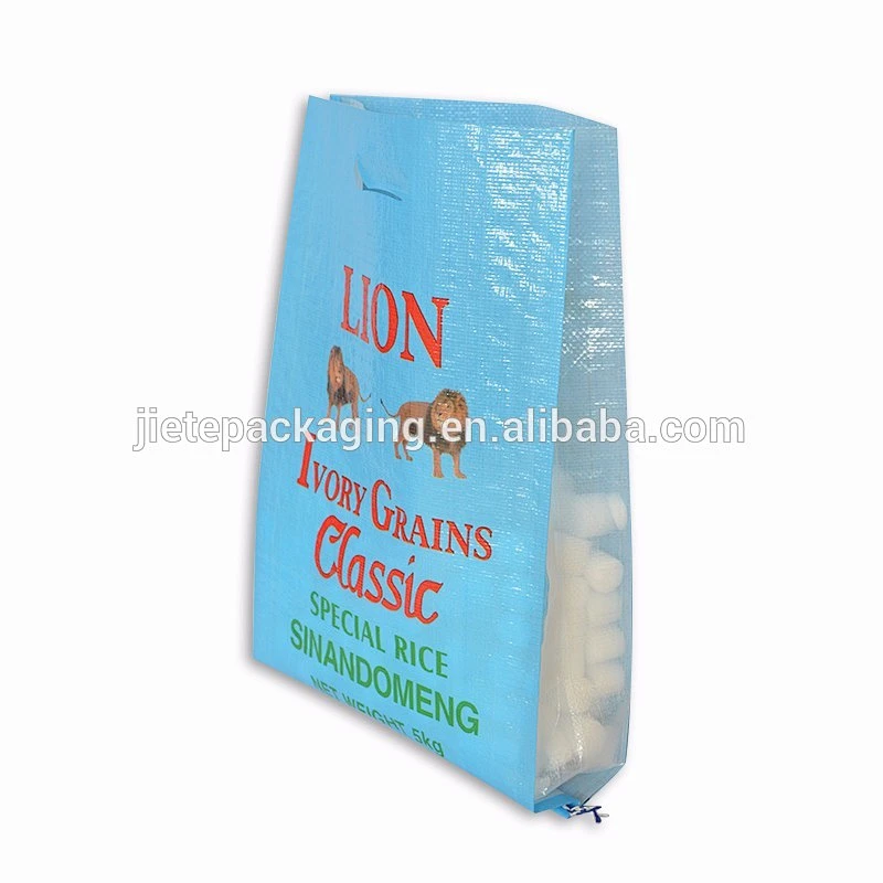 Video, China high quality polypropylene foodstuff 50kg 25kg 5kg pp woven rice, coffee packing bag