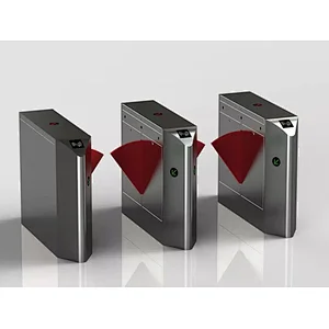 Waist Height Security Bidirectional Flap Barrier Turnstile With RFID Reader