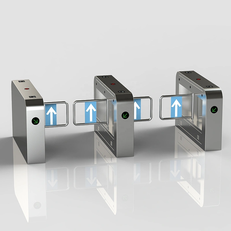 Subway And School Stainless Steel Access Control Swing Barrier Turnstiles