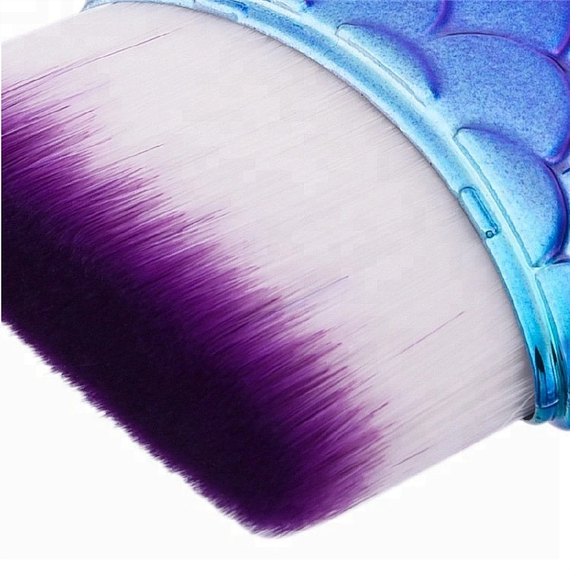 Mermaid 3pcs Cosmetic Foundation Cheek Makeup Brush Set