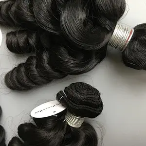 Newest fashion style 12 14 16 18 20 22 24 26 inch  unprocessed indian hair loose wave bundles