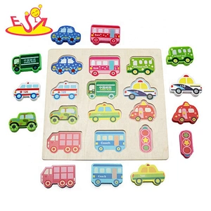 2019 New sale cartoon wooden match puzzle game for children W14D082