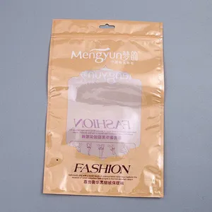 Custom yellow pink self-styled packaging bag for pantyhose packaging