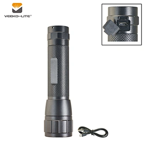 2018 HOT SALE USB RECHARGEABLE ZOOMABLE ALUMINIUM FLASHLIGHT TORCH 3.7V 2200MAH LI-ION BATTERY 500 LUMENS