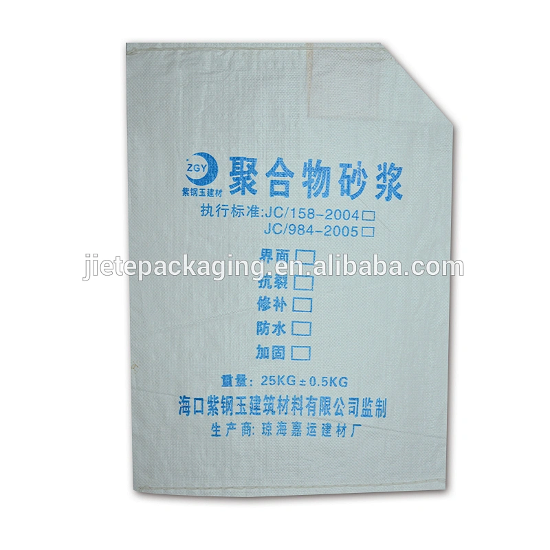 Cheap pp woven cement,tile adhesive packaging bag moistrure proof white plastic sack with valve