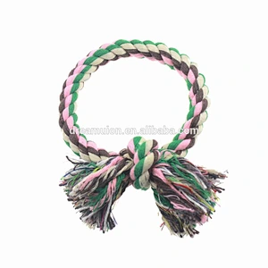 Puppy Dog Pet cotton O Rope Toys Chew knot Play