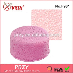 Flower magic decor silicone sugar lace mat