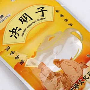 Custom yellow transparent PE bag with windows for final packing