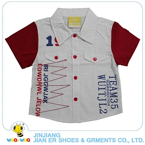 Summer cotton soft fabric short sleeve fashion t shirts for kids boys