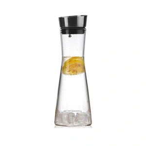 High Borosilicate Glass Bottle Wholesale OEM ODM Glass Juice Pot 900ml Customized Logo Glass Water Pot