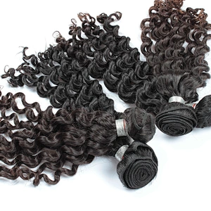 Wholesale raw virgin indian loose curly cheap human hair