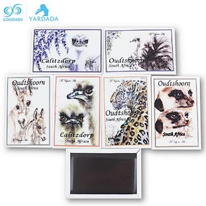 80*53mm Landscape pattern rectangle custom South Africa tinplate fridge magnet