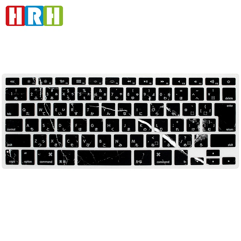 New Design Stylish Japan Version Silicone Keyboard Cover Skin keyboard skin cover for mac book air 13 15,Japanese version