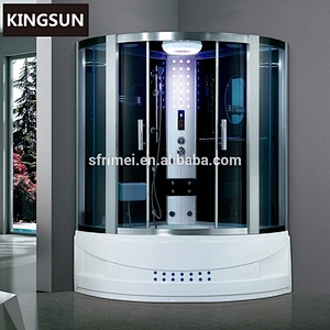 Tempered glass outdoor 2 persons enclosed portable steam room for sale