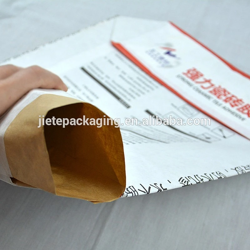50kg 25kg 10kg tile adhesive, cement, chemical powder, potato starch powder kraft paper packing bag producing