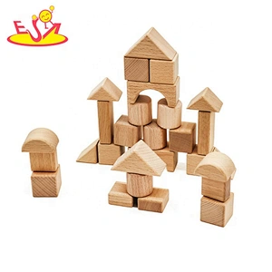 2019 Top sale 28 pieces kids wooden building blocks toys for wholesale W13A172