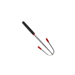 Hot dog Marshmallow Wooden Handle Stainless Steel Telescopic BBQ Forks
