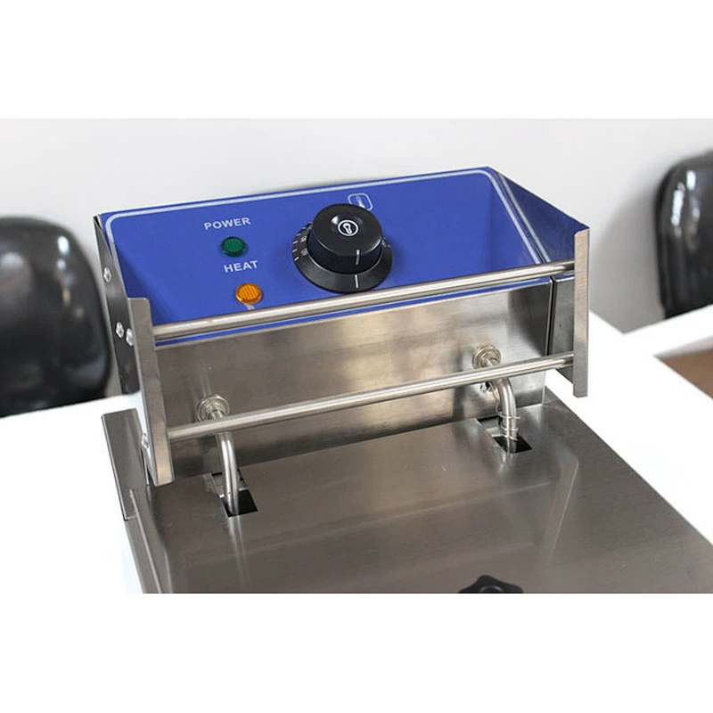 Counter Top 1 Tank 1 Basket 6L CE Approved Commercial Chicken Pressure Fryer and Deep Fryer Oil Filter Machine