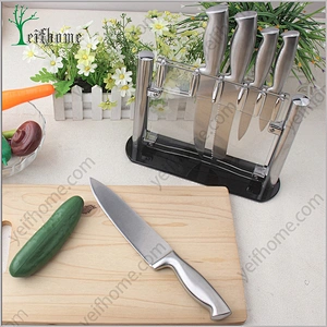Wholesales stainless steel knife set with forged abs handle