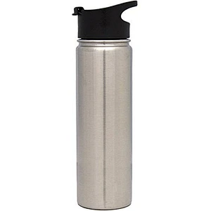 Wholesale Wide Mouth Vacuum Insulated Stainless Steel Powder Coated Sports Water Bottle with Extra Lid