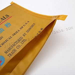 Customized 25kg bopp laminated pp woven chemical 25kg kraft paper cement bag size