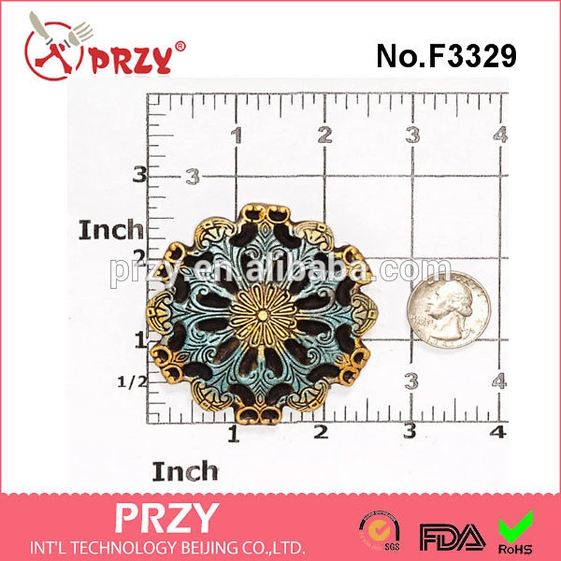 F3329 Scroll Work Medallion Silicone Mold- Cake Decorating Mold Fondant Gum Paste Chocolate Craft Jewelry Mold