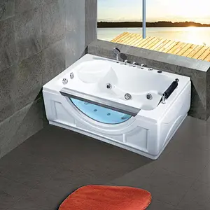 Hot selling one person corner hot tub luxury whirlpool massage for adult