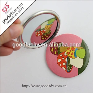 Make your own logo tin pocket mirror beautiful hand mirror