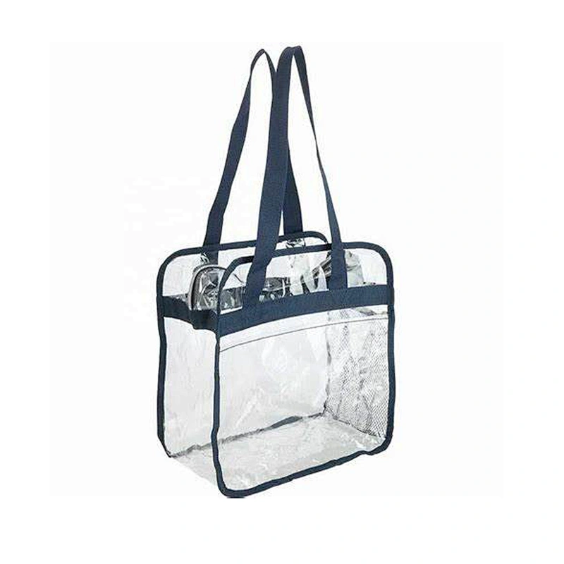 Customized transparent PVC clear plastic bags with zipper