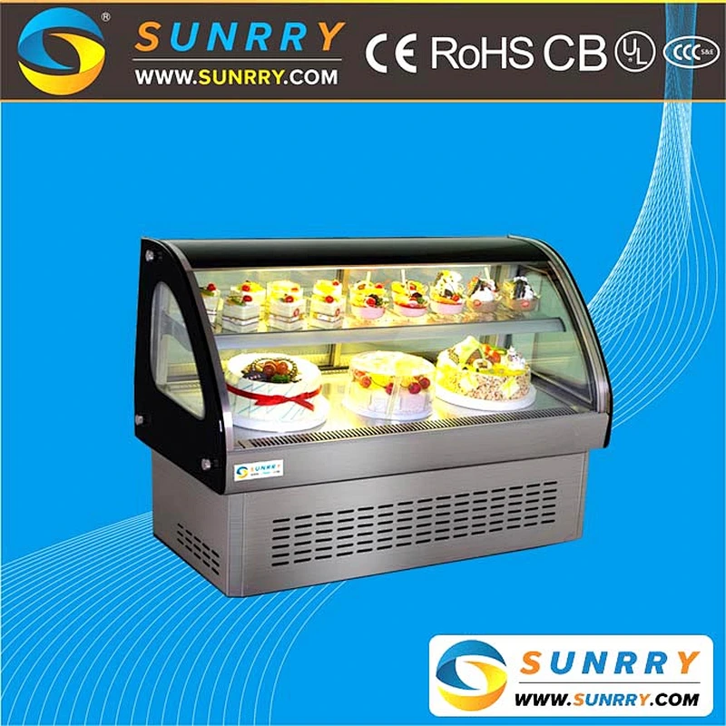 Commercial Stainless Steel Countertop Cold Bakery Cake Showcase Price
