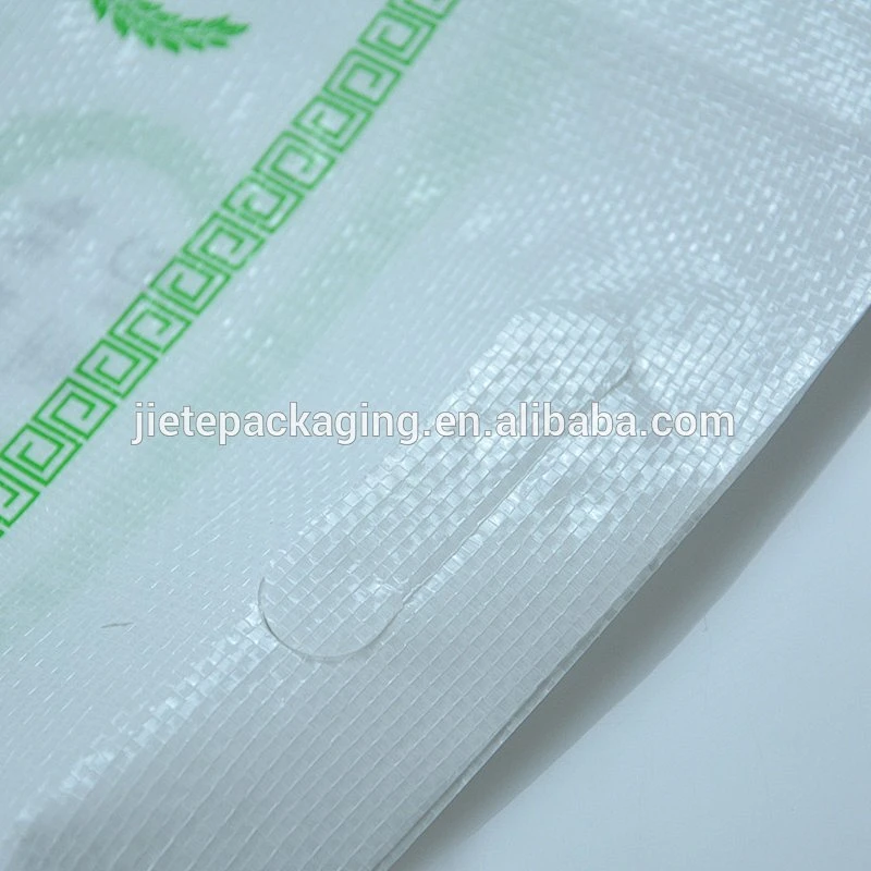 Video, custom manufacturing laminated pp woven transparent material bag with M side for rice packaging