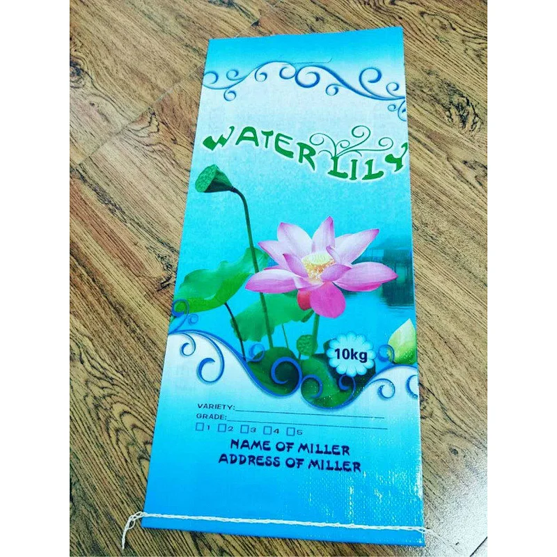 Wholesale Transparent Plastic 10kg PP Woven Rice Packing Bag For Wheat,Flour,Grain,Bean,Seed,Corn