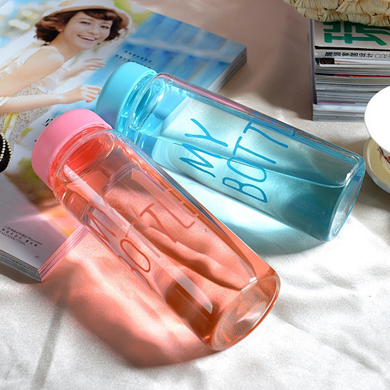 100% high borosilicate glass quality candy-color glass cup sealed lid for travel