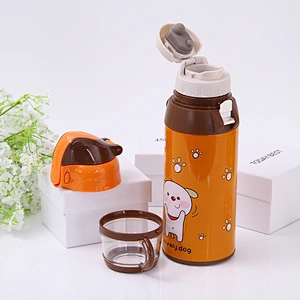 500ml children mug double wall 201 stainless steel vacuum cup with tape
