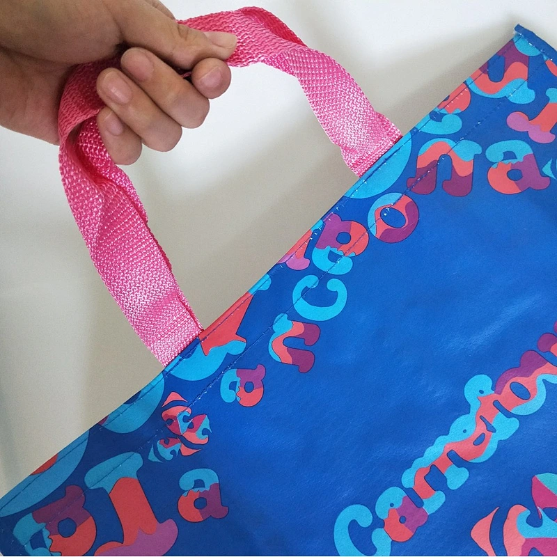 Laminated foldable plastic non woven shopping bag for wholesales