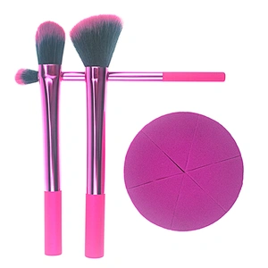 Popular cosmetic makeup brush and makeup blending sponge gift set