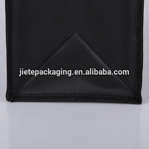 custom black pp non woven promotional shopping bag with logo cheap price