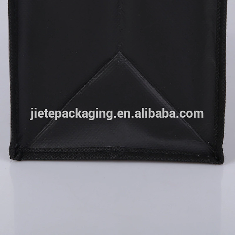 custom black pp non woven promotional shopping bag with logo cheap price