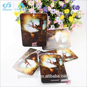 Promotion hanging paper freshener card bulk car air freshener car perfume sheet