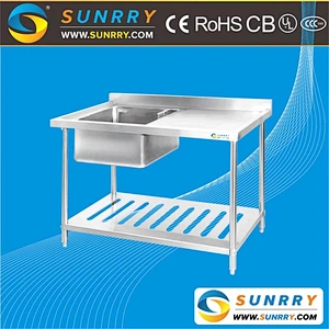 Commercial stainless steel kitchen sink and stainless steel fish cleaning sink
