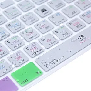 hotkey shortcut cover for desktop logic pro x shortcuts keypad skin desktop protectors For iMac G6 Desktop