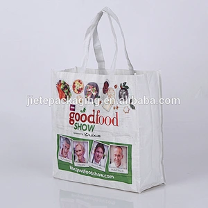 custom design reusable shopping pp woven tote bag,cheap printed shopping bags
