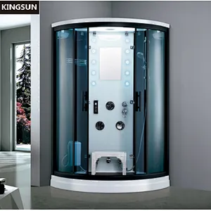 K-7012 Dubai Bathroom Fittings Sliding Open Door Steam Room With Shower Chair